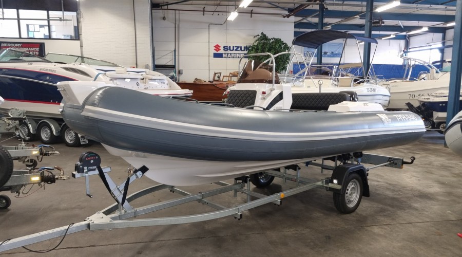 Tiger Marine Sportline 520 RIB met hypalon tubes, Suzuki DF60A en trailer
